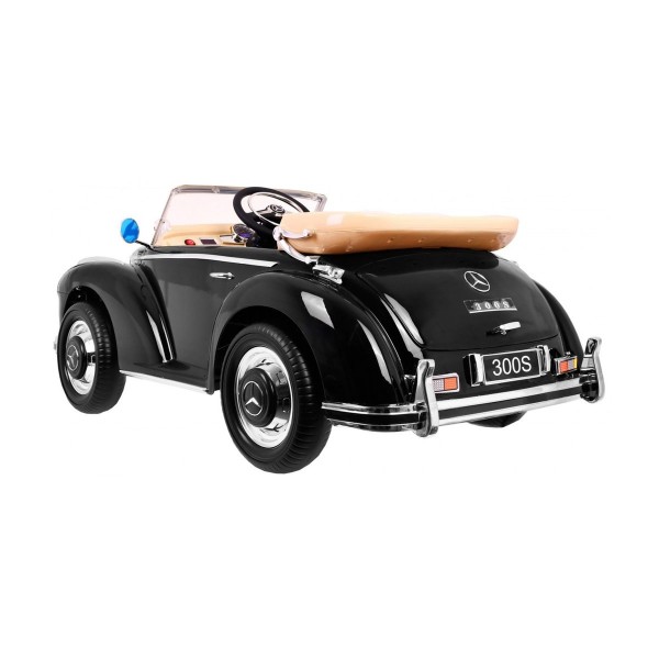 Автомобіль на акумуляторі Mercedes Benz 300S Retro, лакований, чорний