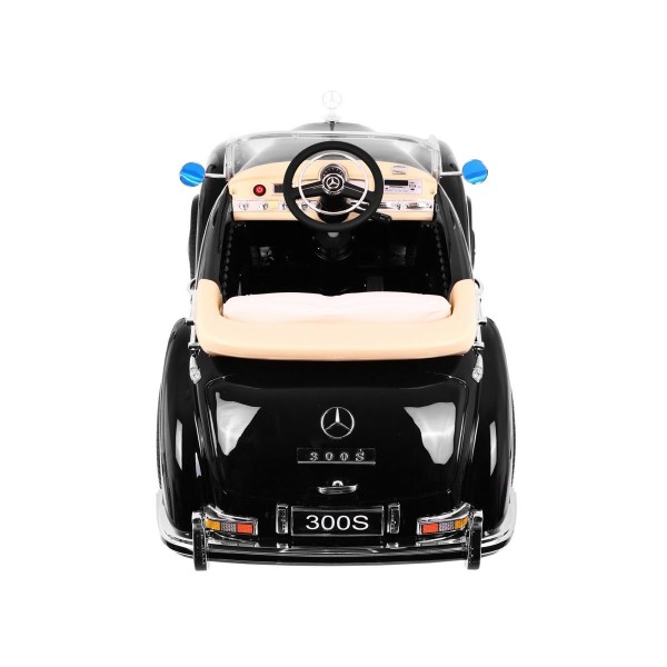 Автомобіль на акумуляторі Mercedes Benz 300S Retro, лакований, чорний