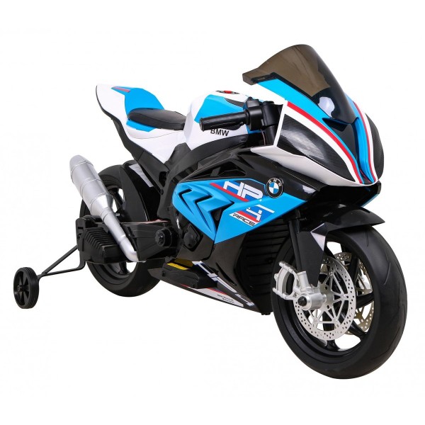 Мотоцикл на акумуляторі BMW HP4, блакитний