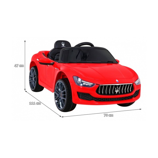 Автомобіль на акумуляторі Maserati Ghibli, червоний