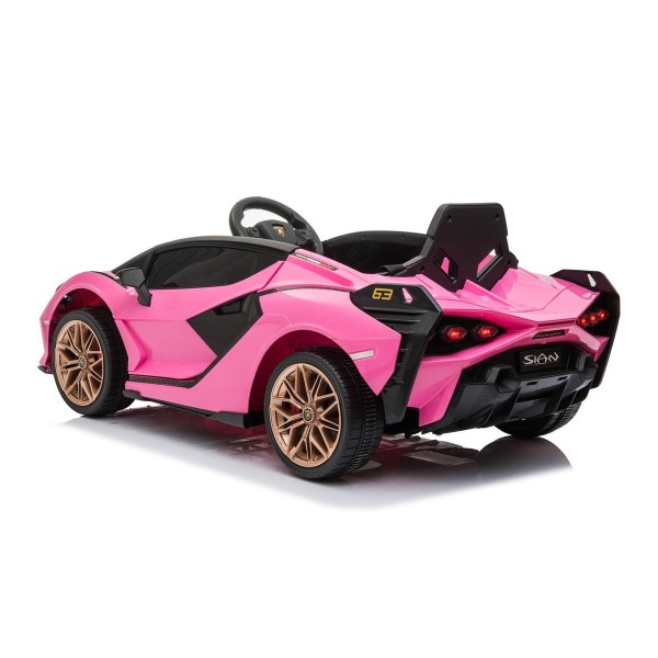 Автомобіль на акумуляторі 4x4 Lamborghini SIAN, рожевий