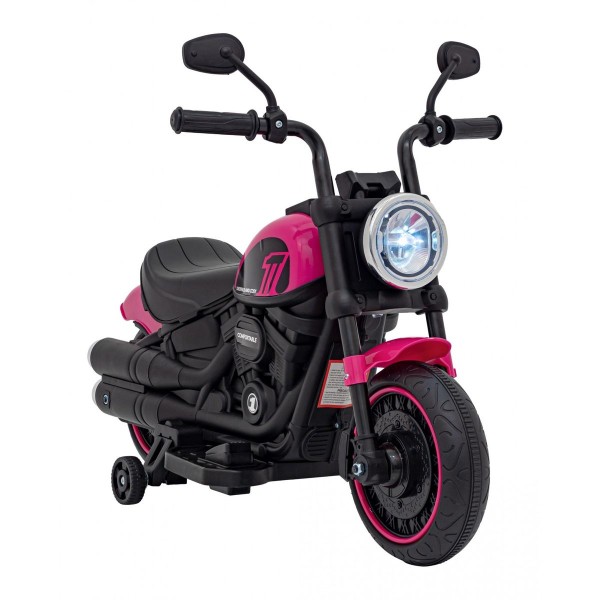 Мотоцикл на акумуляторі Chopper FASTER, рожевий