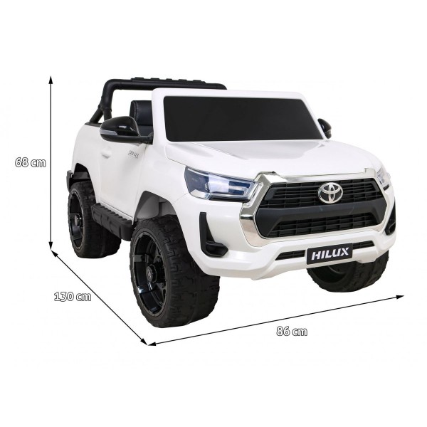 Джип на акумуляторі 4x4 Toyota Hilux, білий