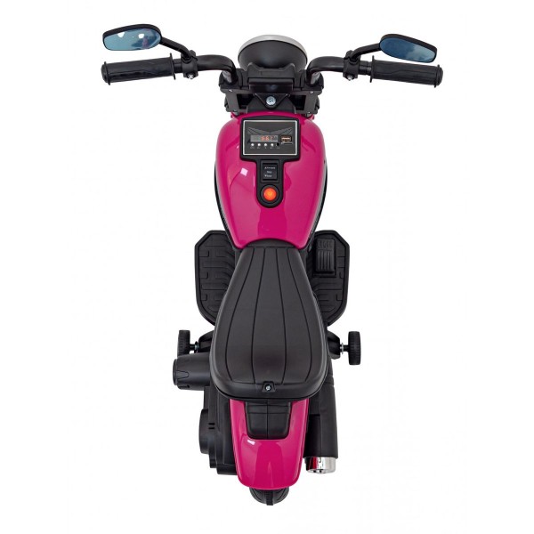 Мотоцикл на акумуляторі Chopper FASTER, рожевий