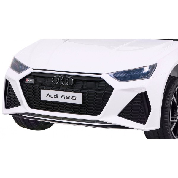 Автомобіль на акумуляторі Audi RS 6, білий