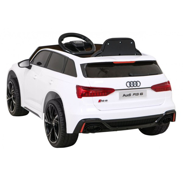 Автомобіль на акумуляторі Audi RS 6, білий