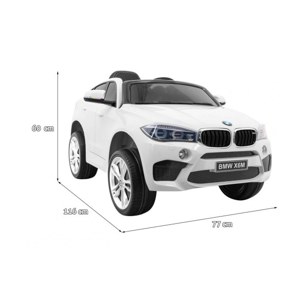 Автомобіль на акумуляторі BMW X6M, білий