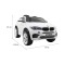 Автомобіль на акумуляторі BMW X6M, білий