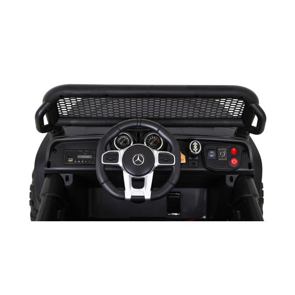 Джип на акумуляторі 4x4 Mercedes Benz Unimog, чорний