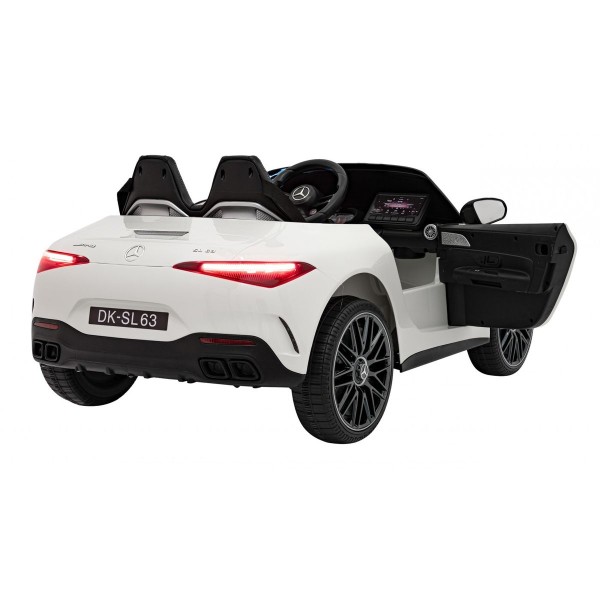 Автомобіль на акумуляторі Mercedes Benz AMG SL63, білий