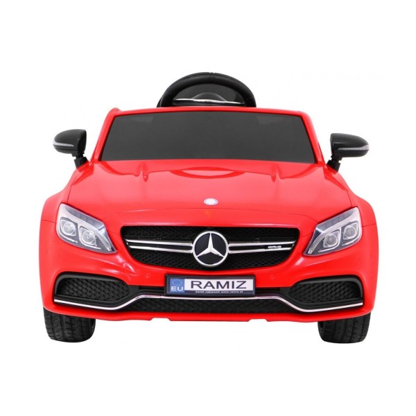 Автомобіль на акумуляторі Mercedes Benz C63 AMG, червоний