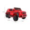 Джип на акумуляторі 6x6 шестиколісний Mercedes G63, червоний