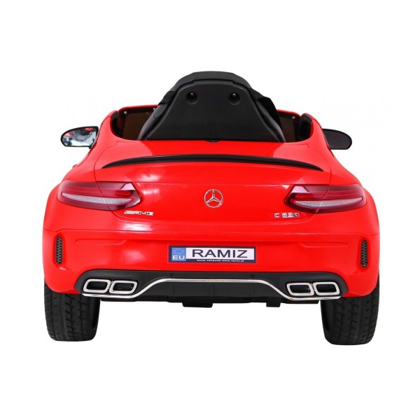Автомобіль на акумуляторі Mercedes Benz C63 AMG, червоний