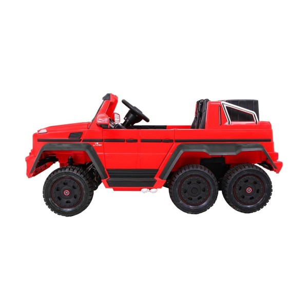 Джип на акумуляторі 6x6 шестиколісний Mercedes G63, червоний