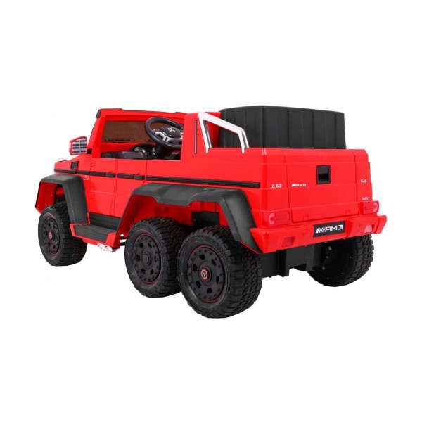 Джип на акумуляторі 6x6 шестиколісний Mercedes G63, червоний