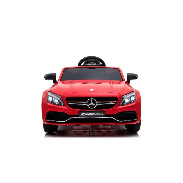 Автомобіль на акумуляторі Mercedes Benz C63 AMG, червоний