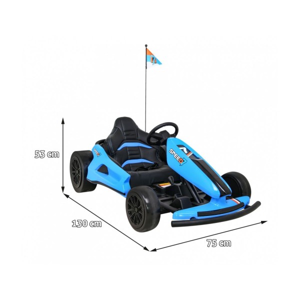Автомобіль карт дрифтовий на акумулятор Ramiz Gokart Speed 7 Drift King, блакитний