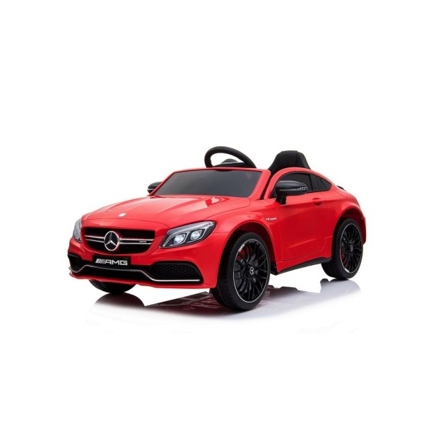 Автомобіль на акумуляторі Mercedes Benz C63 AMG, червоний
