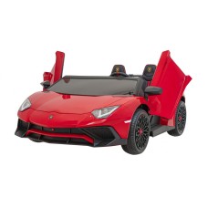 Автомобіль на акумуляторі двомісний Lamborghini Aventador SV, червоний