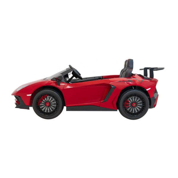 Автомобіль на акумуляторі двомісний Lamborghini Aventador SV, червоний