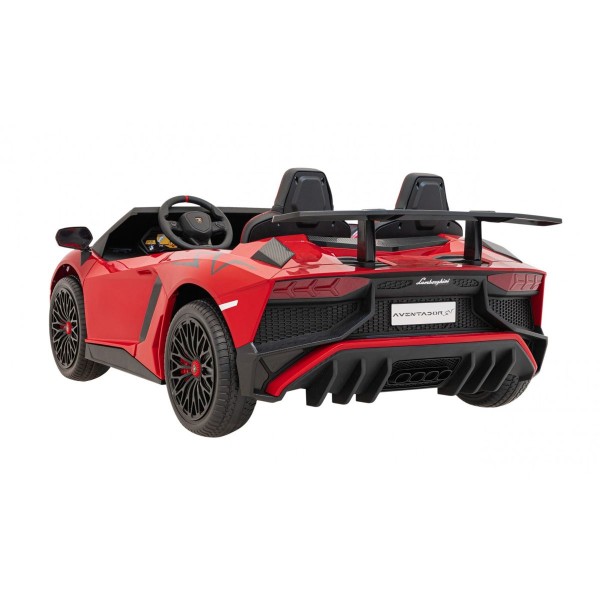 Автомобіль на акумуляторі двомісний Lamborghini Aventador SV, червоний