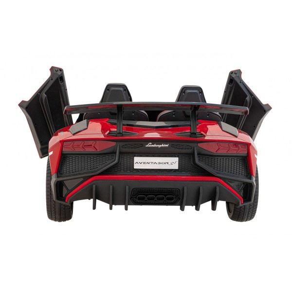 Автомобіль на акумуляторі двомісний Lamborghini Aventador SV, червоний