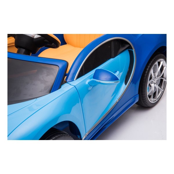 Автомобіль на акумуляторі Bugatti Chiron, блакитний