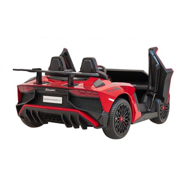 Автомобіль на акумуляторі двомісний Lamborghini Aventador SV, червоний