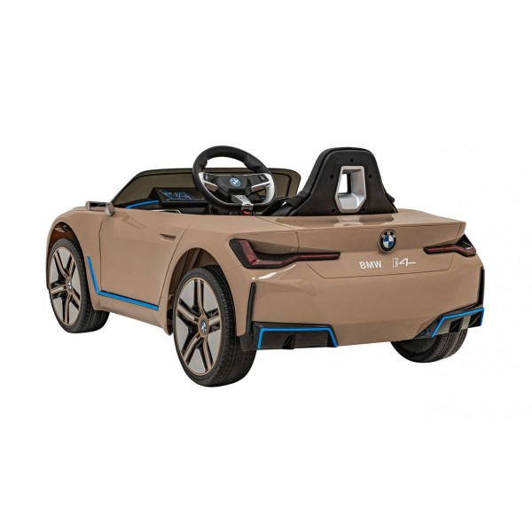 Автомобіль на акумуляторі BMW i4, золотий