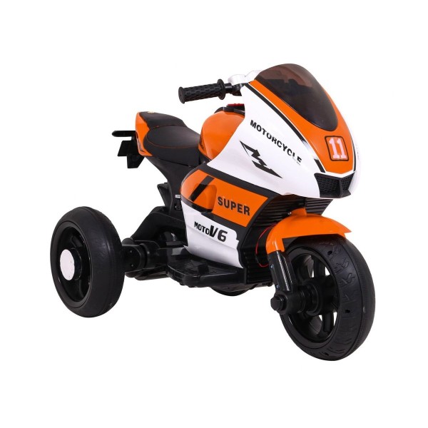Мотоцикл триколісний на акумуляторі Ramiz SUPER Motorcycle, оранжевий