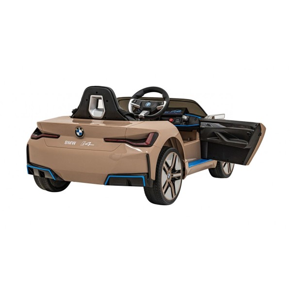 Автомобіль на акумуляторі BMW i4, золотий