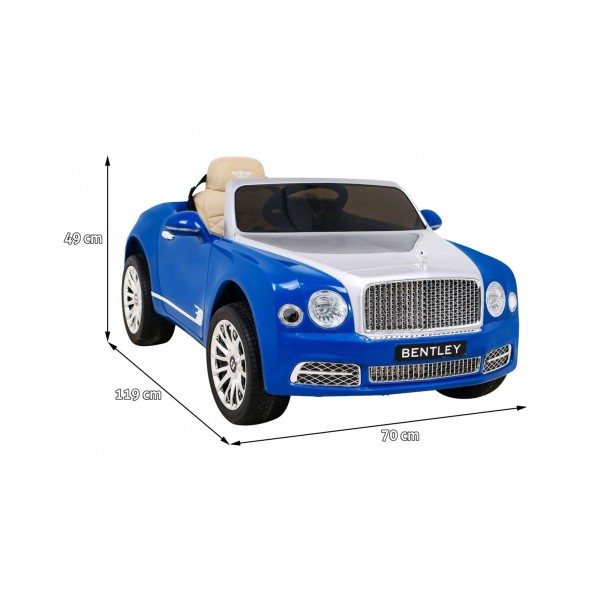 Автомобіль на акумулятор Bentley Mulsanne, блакитний