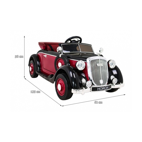 Автомобіль на акумуляторі Retro Audi Horch 930V, червоний