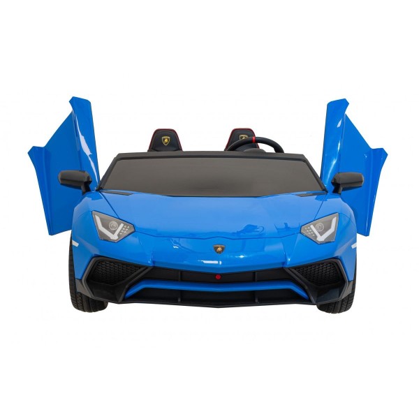 Автомобіль на акумуляторі двомісний Lamborghini Aventador SV, блакитний