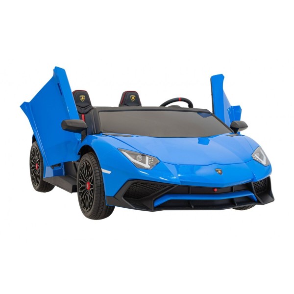 Автомобіль на акумуляторі двомісний Lamborghini Aventador SV, блакитний