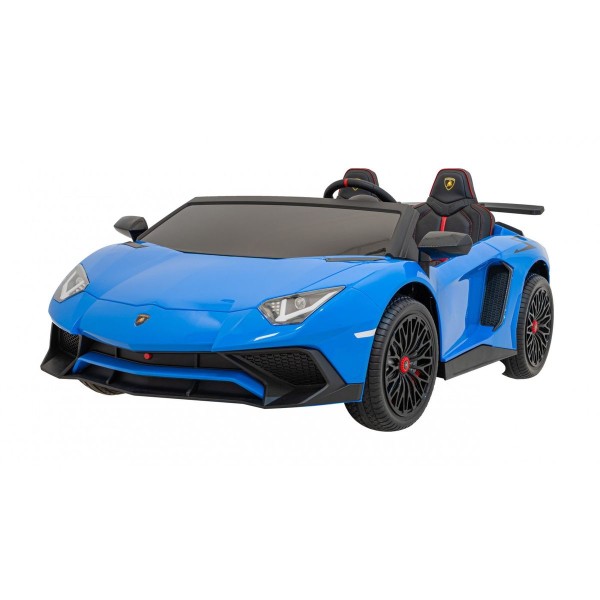 Автомобіль на акумуляторі двомісний Lamborghini Aventador SV, блакитний