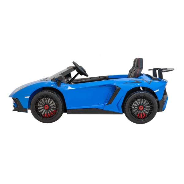 Автомобіль на акумуляторі двомісний Lamborghini Aventador SV, блакитний