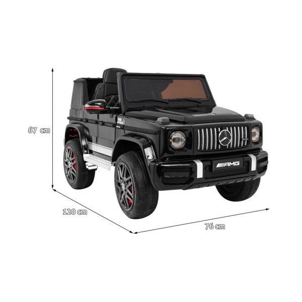 Джип на акумуляторі Mercedes AMG G63, лакований, чорний