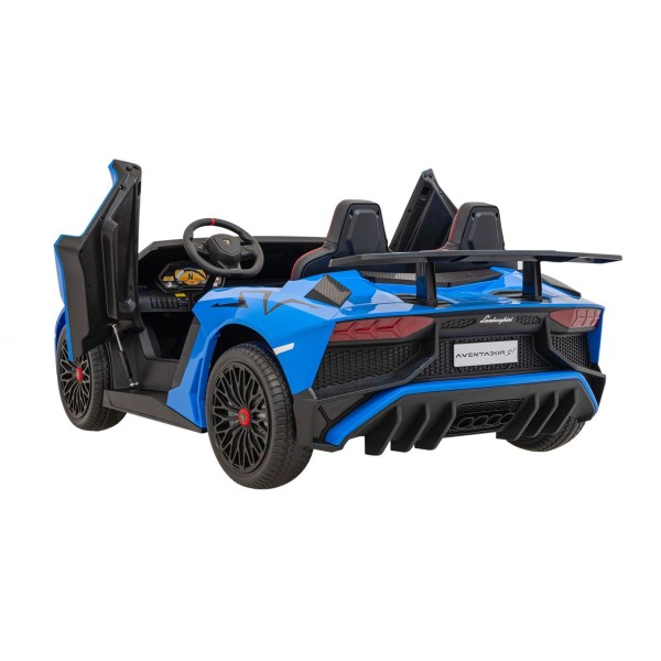 Автомобіль на акумуляторі двомісний Lamborghini Aventador SV, блакитний