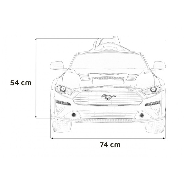 Автомобіль на акумулятор Ford Mustang GT, червоний