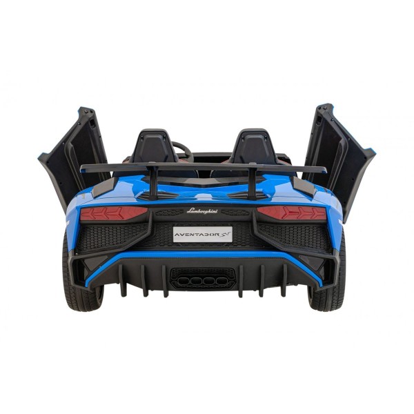 Автомобіль на акумуляторі двомісний Lamborghini Aventador SV, блакитний