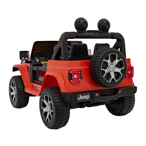 Джип на акумуляторі 4x4 Jeep Wrangler Rubicon, оранжевий