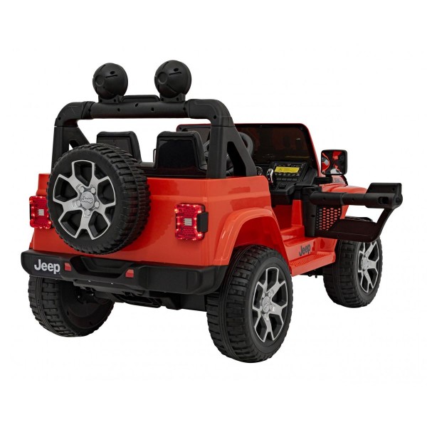 Джип на акумуляторі 4x4 Jeep Wrangler Rubicon, оранжевий