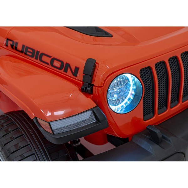 Джип на акумуляторі 4x4 Jeep Wrangler Rubicon, оранжевий