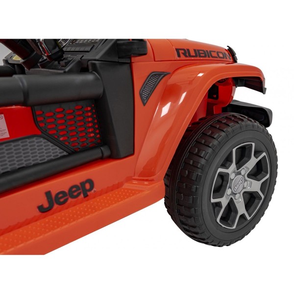 Джип на акумуляторі 4x4 Jeep Wrangler Rubicon, оранжевий