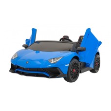 Автомобіль на акумуляторі двомісний Lamborghini Aventador SV, блакитний