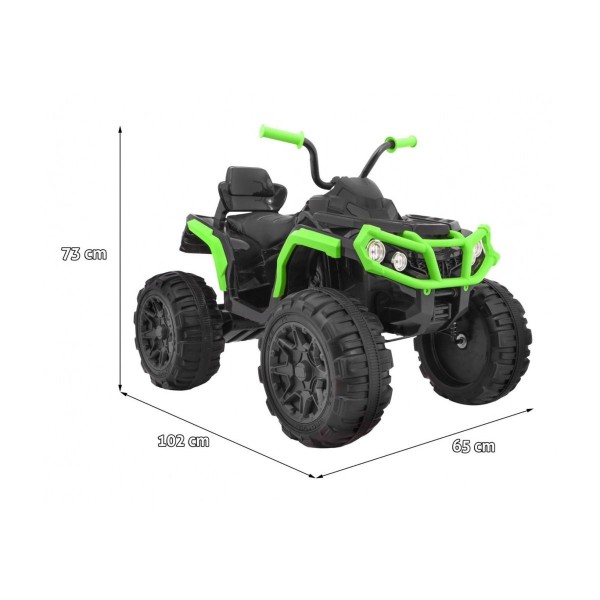Квадроцикл на акумулятор 2.4ГГц Ramiz Quad ATV, чорно-зелений