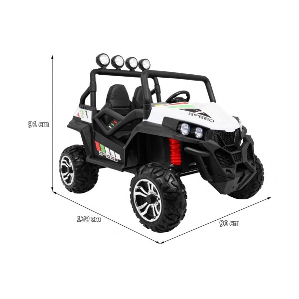 Двомісний баггі 4x4 на акумулятор Ramiz Grand Buggy Strong Lift, білий