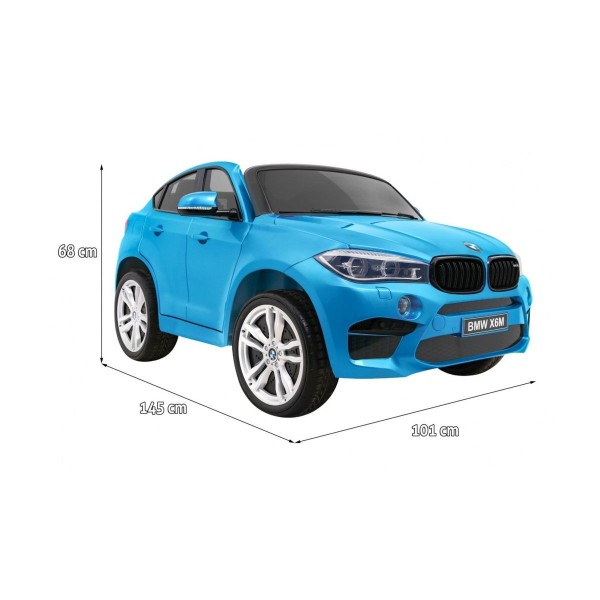 Автомобіль на акумуляторі BMW X6M XXL, лакований, блакитний