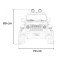 Джип на акумуляторі 4x4 Jeep Wrangler Rubicon, чорний